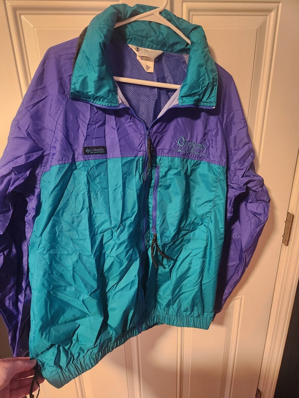 Vintage Columbia Unisex Lightweight Packable Jacket Size Large Rain Jacket - Picture 5 of 16
